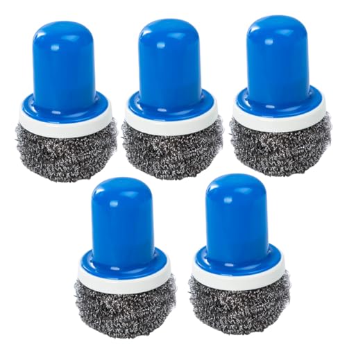 DECORNIJIA 5 Stück Teiliges Edelstahl Topfreiniger mit Griff Robuste Küchenbürsten für Pfannen Geschirr und Oberflächen Langlebig Rostfrei Multifunktionale Spülbürsten für Haushalt und von DECORNIJIA