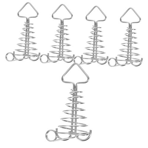 DECORNIJIA 5 Stück Teiliges Federzelt schnallen aus Edelstahl Professionelle Winddämpfende Zeltspanner für Camping Robust Wetterfest Geeignet für Zelte Markisen und Vordächer DECORNIJIA 5 Stück Teiliges Federzelt schnallen aus Edelstahl Professionelle Winddämpfende Zeltspanner für Camping Robust Wetterfest Geeignet für Zelte Markisen und Vordächer von DECORNIJIA