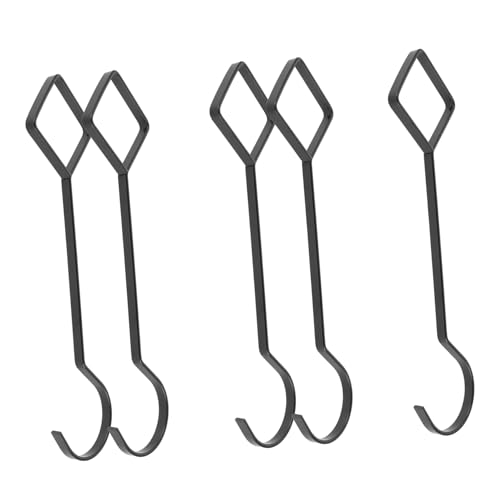 DECORNIJIA 5 Stück Teiliges Metall hängeset Langer Kleiderhaken für Schrank Vielseitiger Handtaschen Schalhalter Rutschfester Garderobenhaken für Kleidungsladen und Heimaufbewahrung von DECORNIJIA