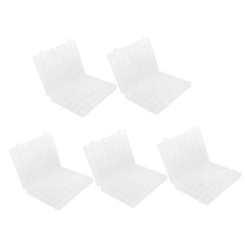 DECORNIJIA 5 Stück Teiliges Transparente Sortierboxen aus Robustem Kunststoff Klarer Perlenorganizer für Schmuck Bastelbedarf und DIY Handwerk Leichte Aufbewahrungsbox mit Fächern zur DECORNIJIA 5 Stück Teiliges Transparente Sortierboxen aus Robustem Kunststoff Klarer Perlenorganizer für Schmuck Bastelbedarf und DIY Handwerk Leichte Aufbewahrungsbox mit Fächern zur von DECORNIJIA