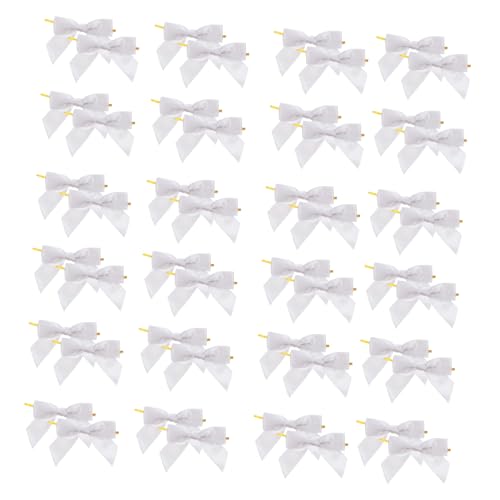 DECORNIJIA 50 Stück Satin Schleifen Fertigschleifen für Geschenkverpackung Partydeko Hochzeit Babyparty Langlebige Wiederverwendbare Dekobänder für DIY Bastelverzierungen DECORNIJIA 50 Stück Satin Schleifen Fertigschleifen für Geschenkverpackung Partydeko Hochzeit Babyparty Langlebige Wiederverwendbare Dekobänder für DIY Bastelverzierungen von DECORNIJIA