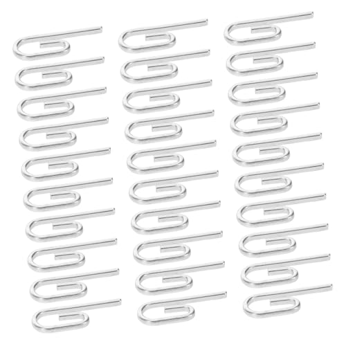 DECORNIJIA 50 Stück Teiliges Metall Gardinenhaken mit Verdecktem Design Reibungslose Vorhangschiebung Wiederverwendbar ohne Bohren Geeignet für Fenster- Dusch Türvorhänge Vielseitig von DECORNIJIA