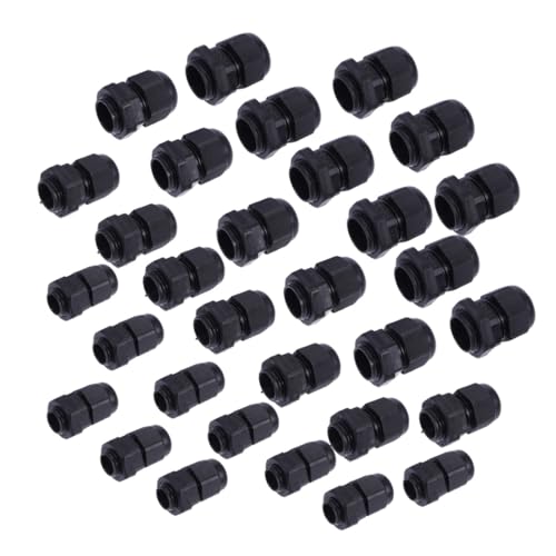 DECORNIJIA 50 Stück Teiliges Nylon Dichtung und Gegenmutter Einfache Handmontage Zugentlastung und Kabelschutz für Heim kabelzubehör Professionelle Abdichtung von DECORNIJIA