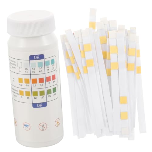 DECORNIJIA 50 Stück Wasserteststreifen Ph wert Wasserhärte Testpapier für Trinkwasser Pool Spa Aquarium Vielseitiges Wasserqualitätstestkit mit Langer Haltbarkeit von DECORNIJIA