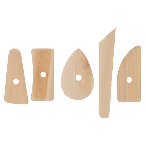 DECORNIJIA 5Stücke Teiliges Modellierwerkzeug Hochwertigem Holz für Töpferarbeiten Skelettmesser und Töpferformwerkzeug für Tonmodellierung und Trimming für Anfänger und Profis DECORNIJIA 5Stücke Teiliges Modellierwerkzeug Hochwertigem Holz für Töpferarbeiten Skelettmesser und Töpferformwerkzeug für Tonmodellierung und Trimming für Anfänger und Profis von DECORNIJIA