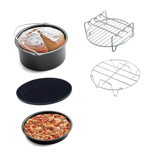 DECORNIJIA 5stücke Teiliges Zubehörset Für Heißluftfritteuse Pizzapfanne Kuchenkorb Grill Zum Backen Und Kochen Im Haushalt Einfach Zu Reinigen Für Langlebigen Gebrauch DECORNIJIA 5stücke Teiliges Zubehörset Für Heißluftfritteuse Pizzapfanne Kuchenkorb Grill Zum Backen Und Kochen Im Haushalt Einfach Zu Reinigen Für Langlebigen Gebrauch von DECORNIJIA