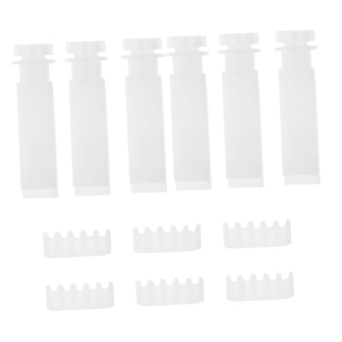 DECORNIJIA 6 Sätze Jalousienstiele Ersatz Reparaturset mit Getriebe für Lamellen Träger Weiß Einfache Installation Kompatibel mit Fensterjalousien Zubehör von DECORNIJIA