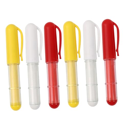 DECORNIJIA 6 Stück Pulverisator Multifunktionales Nähkreide Kleidermarker Schneiderbedarf Stoffkreide Zum Nähen Kleidung DIY Kreiden Schneidereibedarf Schneiderzubehör Nähmarker Plastik von DECORNIJIA