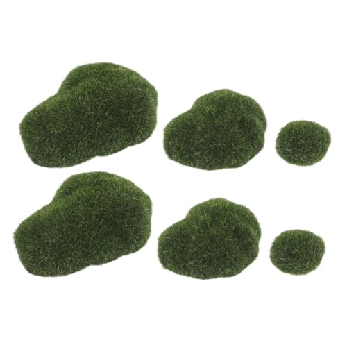 DECORNIJIA 6 Stück Realistische Moossteine Künstliche Grüne Deko Steine für Miniatur Landschaften DIY Bastelprojekte Arrangements Feengärten und Zimmerpflanzen Naturgetreue Moos Optik DECORNIJIA 6 Stück Realistische Moossteine Künstliche Grüne Deko Steine für Miniatur Landschaften DIY Bastelprojekte Arrangements Feengärten und Zimmerpflanzen Naturgetreue Moos Optik von DECORNIJIA