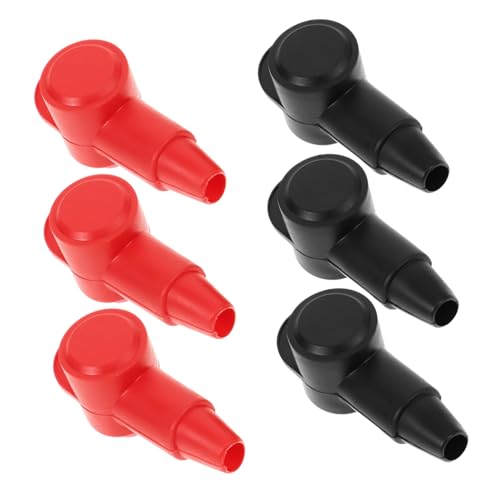 DECORNIJIA 6 Stück Teiliges Batterieklemmen Schutzkappen aus PVC Isolierende Batteriepolklemmen Abdeckung für Autobatterie Langlebige Korrosionsbeständige Kabelanschlussabdeckungen Schützt von DECORNIJIA