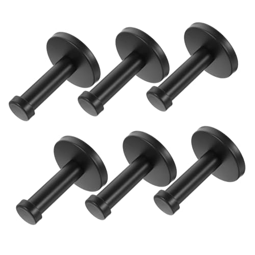 DECORNIJIA 6 Stück Teiliges Edelstahl Wandhaken Schwarz Rostfrei Temperaturbeständig Dekorative Garderobenhaken für Kleidung Handtücher Hüte für Bad Küche Schlafzimmer DECORNIJIA 6 Stück Teiliges Edelstahl Wandhaken Schwarz Rostfrei Temperaturbeständig Dekorative Garderobenhaken für Kleidung Handtücher Hüte für Bad Küche Schlafzimmer von DECORNIJIA