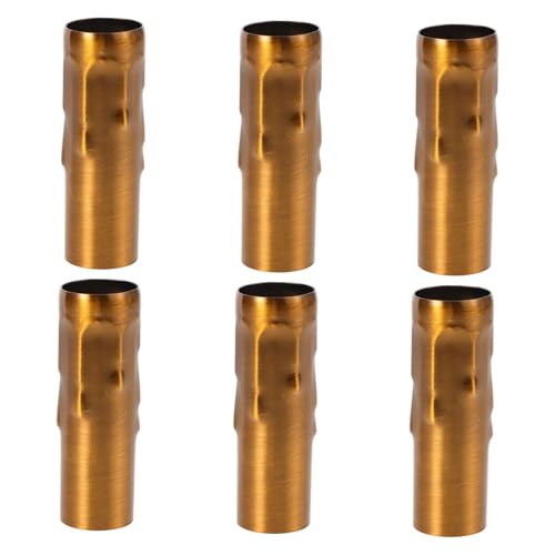 DECORNIJIA 6 Stück Teiliges Lampenhülsenset für Kronleuchter Vintage Tropfenform Einfache Montage Weiches Licht DIY Lampenzubehör für Stilvolle Raumdekoration von DECORNIJIA