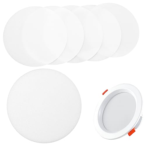 DECORNIJIA 6 Stück Teiliges Lampenschirm aus Robustem Material Blende Diffuser Lamp Shade Cover Geeignet für Deckenstrahler und Downlights Einfache Montage Langlebig und Sicher von DECORNIJIA