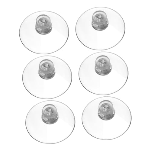 DECORNIJIA 6 Stück Teiliges Transparent PVC mit Metallgewinde und Schraubmutter Starker Glassaugnapf Halter für Glatte Oberflächen Wasserfest ohne Bohren Vielseitig für Fenster Spiegel Bad DECORNIJIA 6 Stück Teiliges Transparent PVC mit Metallgewinde und Schraubmutter Starker Glassaugnapf Halter für Glatte Oberflächen Wasserfest ohne Bohren Vielseitig für Fenster Spiegel Bad von DECORNIJIA