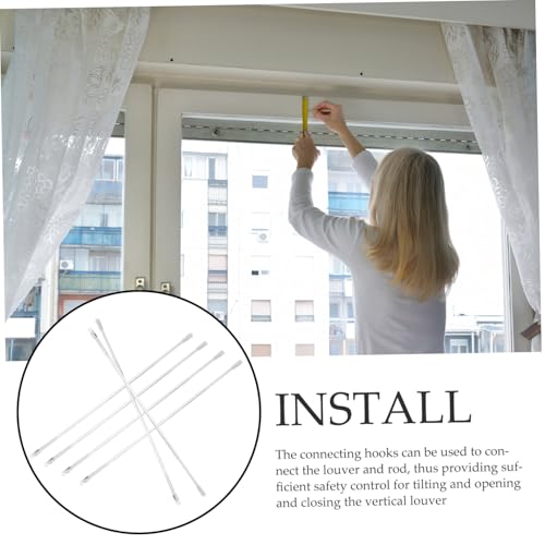 DECORNIJIA 6 Stück Teiliges Transparente Leichte Jalousie Längsstäbe aus Sicherem Material Praktische Ersatzteile für Fensterjalousien in Büro Zuhause und Hotel Vielseitig und von DECORNIJIA