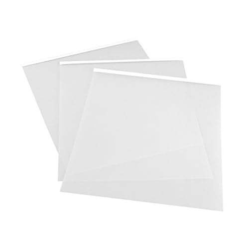 DECORNIJIA 6 Stück Teiliges Transparentes Inkjet Klebefilm Wasserfeste Tintenstrahlfolie Hochdichte Siebdruckfolie Klare für Bedruckbare Overlay und Bastelprojekte von DECORNIJIA
