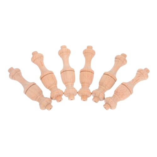 DECORNIJIA 6 Stück Teiliges Unlackierte Holzspindeln Dekorative Baluster im Klassischen Römischen Stil für Diy Möbel Puppenhäuser und Holzprojekte DECORNIJIA 6 Stück Teiliges Unlackierte Holzspindeln Dekorative Baluster im Klassischen Römischen Stil für Diy Möbel Puppenhäuser und Holzprojekte von DECORNIJIA