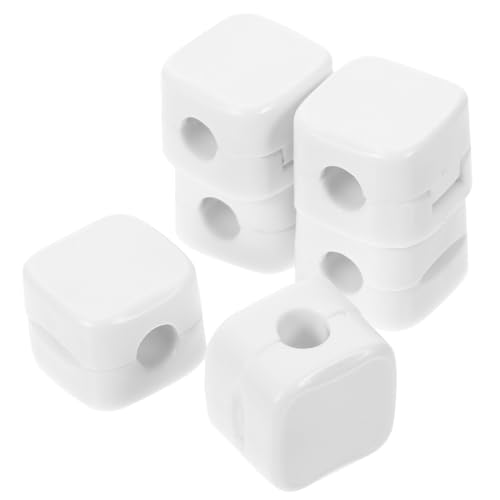 DECORNIJIA 6 Stück Verstellbare Kabelhalter Weiß Kabelclips Kabelorganisator für Schreibtisch und Haushalt Kabelmanagement Zubehör für Saubere und Ordentliche Kabelführung von DECORNIJIA