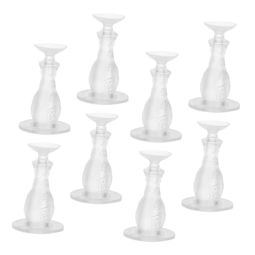 DECORNIJIA 8 Stück Stoßdämpfender Türstopper Ohne Bohren Türstopperhalter Durchsichtiger Türknauf Türstopper Selbstklebender Selbstklebender Türkeilstopper Pvc Transparent von DECORNIJIA