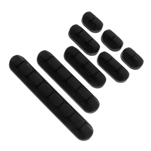 DECORNIJIA 8 Stück Teiliges Kabelhalter aus Langlebigem Silikon Selbstklebend Kabelclips für Kabelmanagement Am Schreibtisch Home Office USB Kabel Organizer von DECORNIJIA