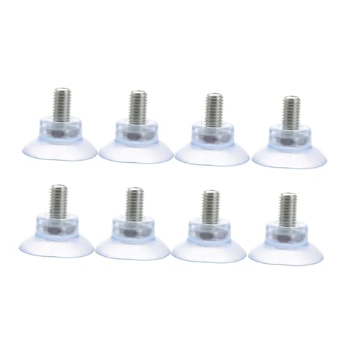 DECORNIJIA 8 Stück Teiliges Pvc saugnapf Möbel und Glasplatten Transparent Wiederverwendbar Temperaturbeständig Anti kollisionsbeständig für Glatte Oberflächen Wie Fliesen Edelstahl Granit von DECORNIJIA