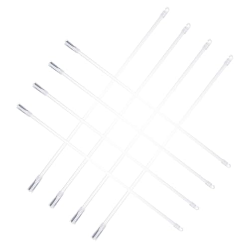 DECORNIJIA 8 Stück Teiliges Transparente Jalousie zugstangen aus Robustem Material Einfache Montage ohne Werkzeug Langlebige Vorhangstangen für Fensterjalousien und Gardinen und Vielseitig von DECORNIJIA