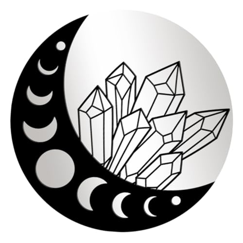 DECORNIJIA Acryl Wandspiegel Mondphasen Dekor Selbstklebend Spiegelnde Wandkunst Wohnraumdekoration Sicheres Acrylmaterial Einfach Anzubringen Abnehmbar Für Wohnzimmer Schlafzimmer DECORNIJIA Acryl Wandspiegel Mondphasen Dekor Selbstklebend Spiegelnde Wandkunst Wohnraumdekoration Sicheres Acrylmaterial Einfach Anzubringen Abnehmbar Für Wohnzimmer Schlafzimmer von DECORNIJIA