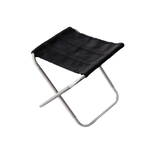 DECORNIJIA Aluminium Klappstuhl Outdoor Campingstuhl Ultraleicht Tragbar Mittelgroß Anglerstuhl mit Oxford Gewebe Silber von DECORNIJIA