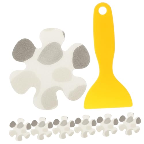 DECORNIJIA Antirutsch Sticker Badewanne Teilig Blumenform Rutschhemmend Selbstklebend Badezimmer Fliesenaufkleber Duschwände rutschfest Sicher Badezimmerdeko von DECORNIJIA