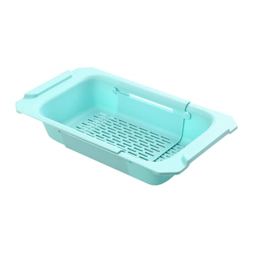 DECORNIJIA Ausziehbarer Küchenspüle Abtropfkorb mit Multi Design für Gemüse und Obst Großes Fassungsvermögen Glatte Kanten Praktischer Geschirrständer für Spülbecken Einfach zu Reinigen von DECORNIJIA