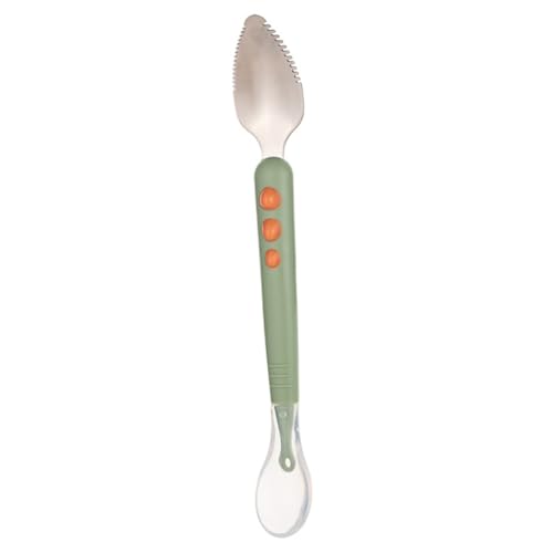 DECORNIJIA Babylöffel Doppelseitig Beikostlöffel Obstpüree Löffel Frei Weicher Griff für Junge Mädchen und Kleinkinder Leichte Handhabung Spülmaschinenfest Sicher für Früchtemus von DECORNIJIA
