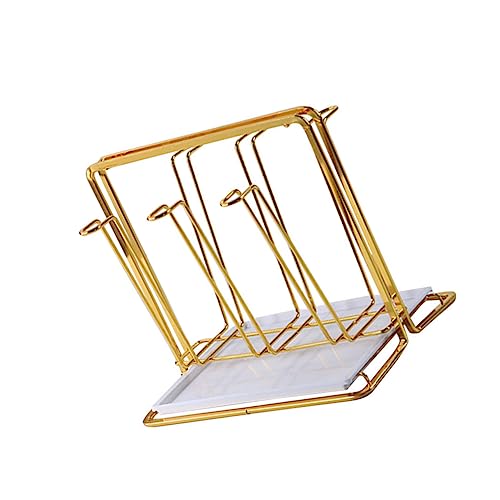 DECORNIJIA Becherhalter Abtropfgestell mit Ablage Robuster Tisch Becher Organizer für Küchen Platzsparend Belüftet Leicht Zugänglich für Glasbecher und Tassen Praktischer Aufbewahrungshalter DECORNIJIA Becherhalter Abtropfgestell mit Ablage Robuster Tisch Becher Organizer für Küchen Platzsparend Belüftet Leicht Zugänglich für Glasbecher und Tassen Praktischer Aufbewahrungshalter von DECORNIJIA