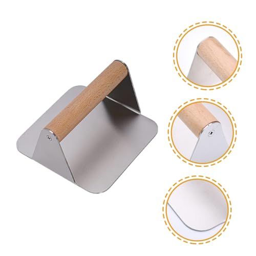 DECORNIJIA Burgerpresse aus Lebensmittelechtem Edelstahl Quadratische Patty Form Ergonomischer Griff Antihaftbeschichtet Spülmaschinengeeignet Langlebiges Burger Presswerkzeug für Einfache von DECORNIJIA