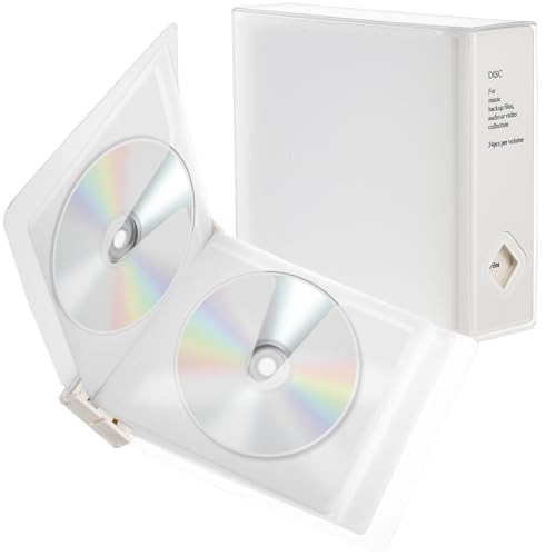 DECORNIJIA CD Aufbewahrungsbox für Robuste Disc Organizer Hülle mit Innenliegender Sicher Genähter Filzschutzhülle für Büro Zuhause und Unterwegs von DECORNIJIA