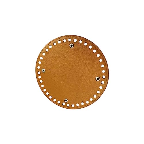 DECORNIJIA DIY Taschenboden Rund PU Leder Handgemachte Zubehör für Stricktaschen und Handtaschen Robuste Basis für Projekte von DECORNIJIA