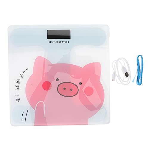 DECORNIJIA Digitale Körperwaage mit Automatischer Gewichtsmessung USB Aufladbar Cartoon Design Hochwertiges Gehärtetes Intelligente Induktion Praktische Haushaltswaage für Bad und DECORNIJIA Digitale Körperwaage mit Automatischer Gewichtsmessung USB Aufladbar Cartoon Design Hochwertiges Gehärtetes Intelligente Induktion Praktische Haushaltswaage für Bad und von DECORNIJIA