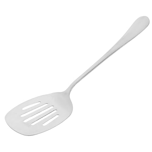 DECORNIJIA Edelstahl Geschlitzte Servierschaufel Vielseitig für Buffet Grill Bbq Langlebig Spülmaschinenfest Effizientes Servieren Küchenhelfer für Gastronomie und Kantine von DECORNIJIA