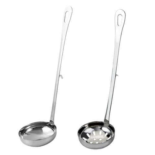 DECORNIJIA Edelstahl Hotpot Schöpflöffel Teilig mit Feinem Sieb und Haken Hitzebeständig Wandhängend als Küchenhelfer zum Abseihen und Servieren von Suppe für Haushalt und Gastronomie DECORNIJIA Edelstahl Hotpot Schöpflöffel Teilig mit Feinem Sieb und Haken Hitzebeständig Wandhängend als Küchenhelfer zum Abseihen und Servieren von Suppe für Haushalt und Gastronomie von DECORNIJIA