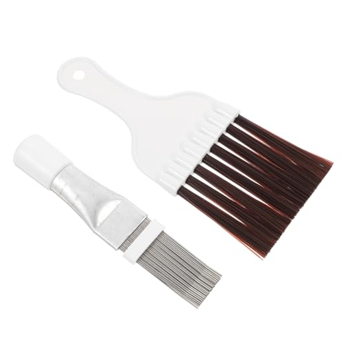 DECORNIJIA Edelstahl Kondensatorbürsten Set Teilig Fin Cleaner und Fin Straightener für Klimaanlagen Kühlschrank Reinigung Vielseitiges Radiator Reinigungsset von DECORNIJIA