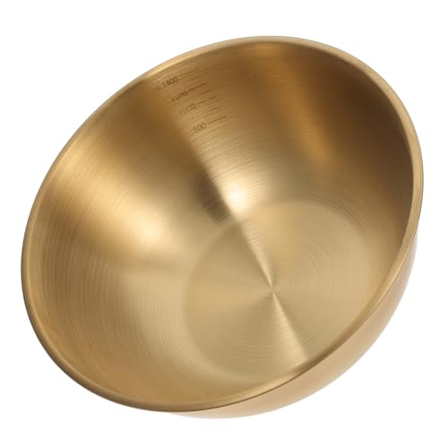 DECORNIJIA Edelstahl Salatschüssel mit Messskala Multifunktionale Metallschale für Obst Salat und Kalte Gerichte Stapelbar Leicht Tragbar Goldfarben Moderne Küchenschüssel für Zuhause und DECORNIJIA Edelstahl Salatschüssel mit Messskala Multifunktionale Metallschale für Obst Salat und Kalte Gerichte Stapelbar Leicht Tragbar Goldfarben Moderne Küchenschüssel für Zuhause und von DECORNIJIA