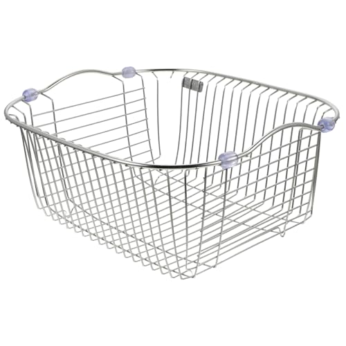 DECORNIJIA Edelstahl Spülbecken Abtropfkorb Rostfrei Küchenablage Multifunktional Gemüse Obst Waschbecken Organizer Kompakt Für Haushalt Küchenspüle von DECORNIJIA
