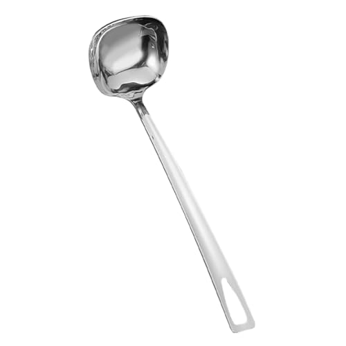 DECORNIJIA Edelstahl Suppenkelle mit Ergonomischem Rutschfestem Griff Quadratisches Design für Einfaches Rühren und Servieren Korrosionsbeständig für Haushalt und Gastronomie DECORNIJIA Edelstahl Suppenkelle mit Ergonomischem Rutschfestem Griff Quadratisches Design für Einfaches Rühren und Servieren Korrosionsbeständig für Haushalt und Gastronomie von DECORNIJIA