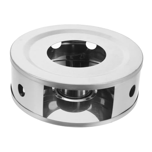 DECORNIJIA Edelstahl Teekannenwärmer Stövchen mit Rutschfester Basis Teekannen Warmhalteplatte für Tee und Kaffee Rostfrei Vielseitig für Wohnzimmer Büro Teestube Geeignet von DECORNIJIA