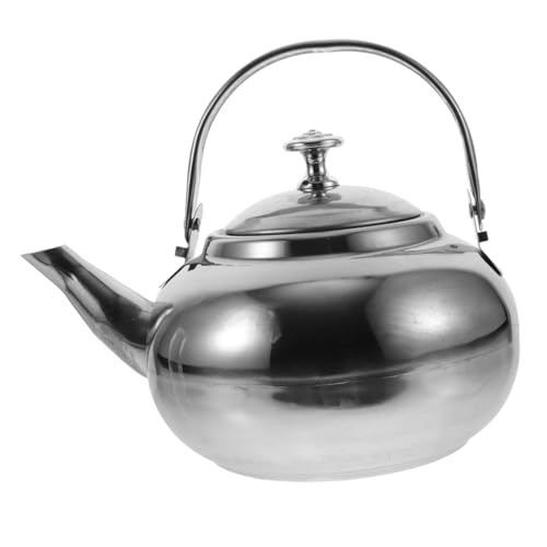 DECORNIJIA Edelstahl Teekessel Kleine Handliche Wasserkessel mit Feinem Siebeinsatz Rostfrei Geräuscharm Vielseitig für Haushalt Camping und Teezubereitung Geeignet von DECORNIJIA