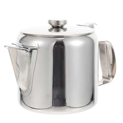 DECORNIJIA Edelstahl Teekessel Verdickter Wasserkocher Haushaltskessel Teapot für Wassererhitzung Komfortabler Griff und Langlebiges Design für Zuhause und Büro von DECORNIJIA