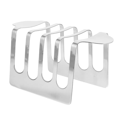 DECORNIJIA Edelstahl Toastständer Schlitze Brotscheiben Halter Kühl und Serviergestell für Frühstück Vielseitig Nutzbar als Back und Grillrost für Küche und Buffet von DECORNIJIA
