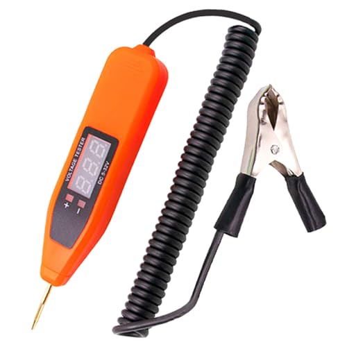 DECORNIJIA Elektronischer Kfz Sicherungstester mit LCD Anzeige Präziser Stromkreistester für Autoelektrik Vielseitiges Diagnosewerkzeug zur schnellen und sicheren Spannungsmessung von DECORNIJIA
