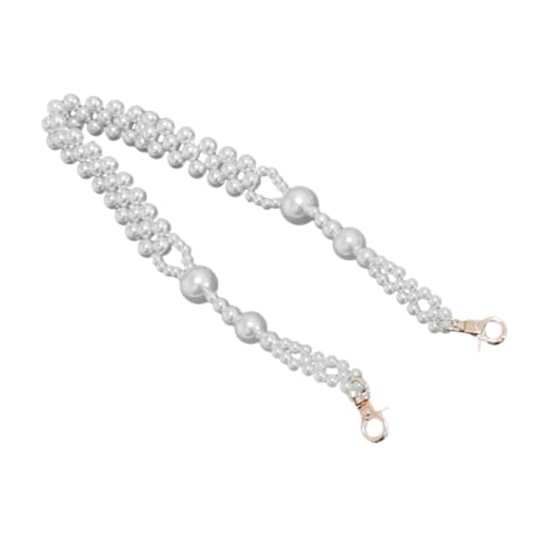 DECORNIJIA Ersatz Perlen Handtaschenkette Silberfarbener Schulterriemen Umhängeriemen für Damen Handtaschen DIY Schmuck Zubehör DECORNIJIA Ersatz Perlen Handtaschenkette Silberfarbener Schulterriemen Umhängeriemen für Damen Handtaschen DIY Schmuck Zubehör von DECORNIJIA