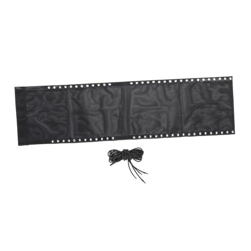 DECORNIJIA Ersatzstoff für Outdoor Strandliege Schwarz mit Seil Atmungsaktiv Strapazierfähig Einfache Montage Passend für Liegestuhl Relaxsessel Klappstuhl und Gartenstuhl von DECORNIJIA