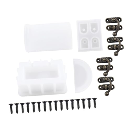 DECORNIJIA Flexible Silikonform für DIY Harz Schmuckbox mit Spiegeloptik Kreative Aufbewahrungsbox Gießform mit Vielseitigen Fächern Platzsparend und Leicht für Bastelprojekte von DECORNIJIA